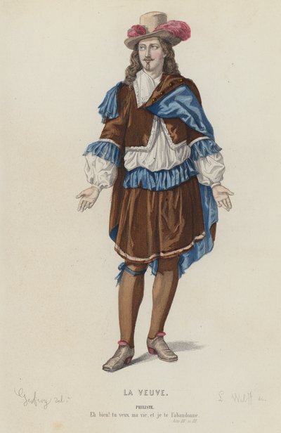 Corneille, La Veuve, Act III, Scene III by French School