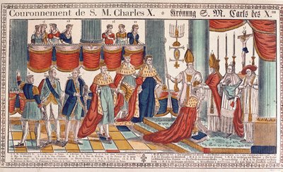 Coronation of Charles X at Reims, 29th May 1825 by French School