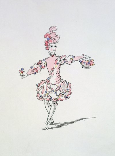 Costume Design for A Young Egyptian as Spring in Les Fetes de L