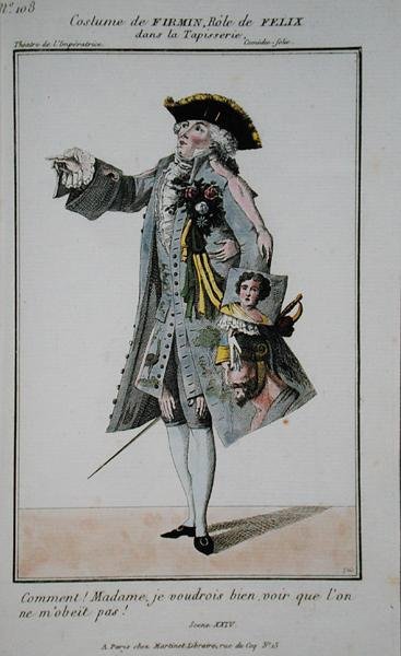 Costume for Firmin in the role of Felix in La Tapisserie, plate 108 from 