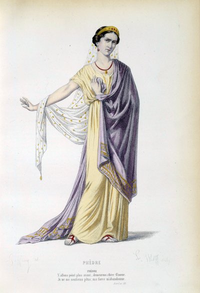 Costume for the Character of Phedre in the Play by Jean Racine by French School