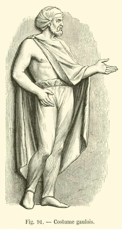 Gaulish costume by French School