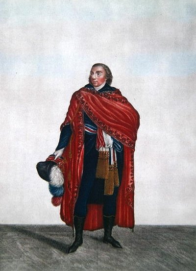 Costume of a Representative of the people during the Directoire period, c.1797 by French School