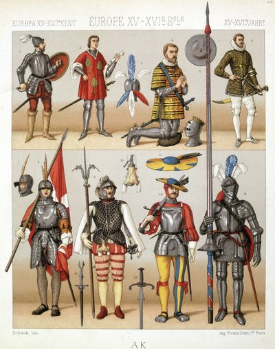 Costumes and Armor of the Middle Ages - in 