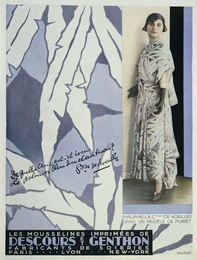 Countess Anna de Noailles (1876-1933) from Vogue, 1930 by French School