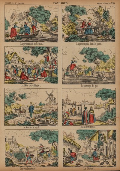 Countryside Scenes by French School