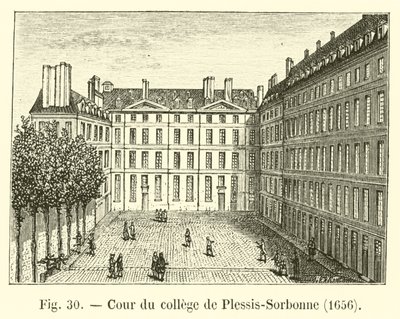 Courtyard of the College of Plessis-Sorbonne, 1656 by French School