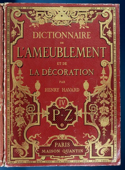 Cover of Dictionary of Furniture and Decoration by French School