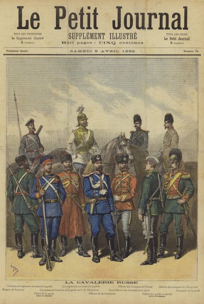 Cover of Le Petit Journal, 9 April 1892 by French School
