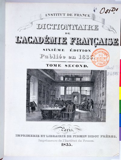 Cover of the Dictionnaire de l