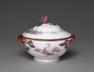 Covered Bowl, Manufactured by the Saint Clement Factory, c.1775 by French School