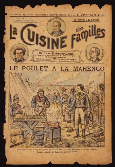 Creation of Chicken Marengo by French School
