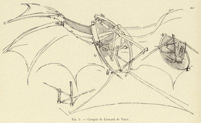 Sketches by Leonardo da Vinci by French School