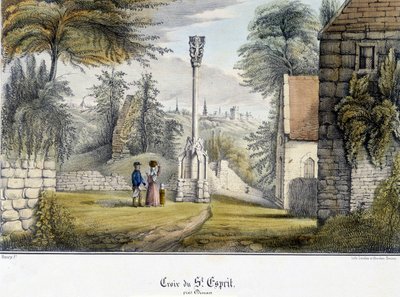 Cross of the Holy Spirit near Dinan by French School