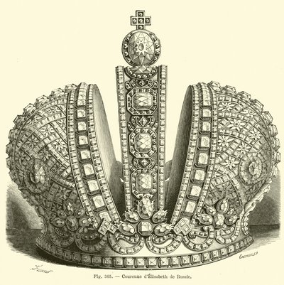 Crown of Elizabeth of Russia by French School