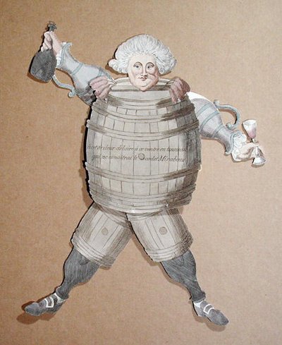 Cut-out of Louis Riqueti (1754-95) Vicomte de Mirabeau, c.1790 by French School