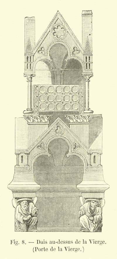 Canopy above the Virgin, Door of the Virgin by French School
