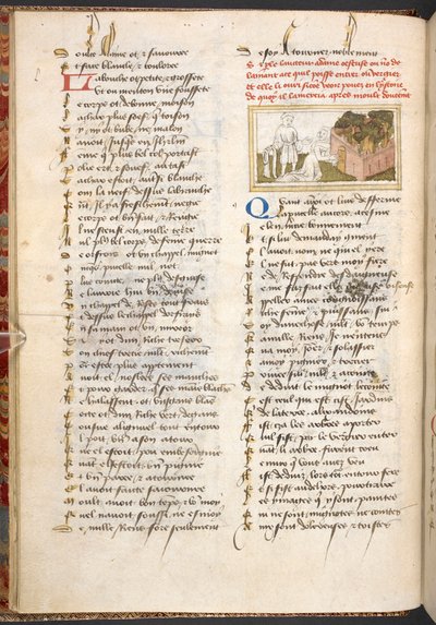 Dame Oiseuse Admitting the Lover through the Doors in the Garden of Pleasures, from 
