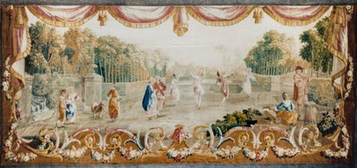 Dance in a Park, Aubusson Tapestry Workshop by French School