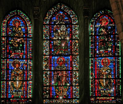 Daniel, Jonah and Habakuk, Choir, clerestory, south side by French School