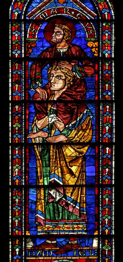 Daniel with St Mark on His Shoulders by French School