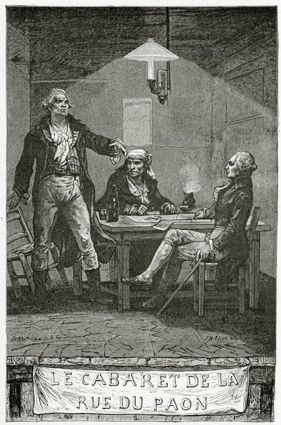 Danton, Marat, Robespierre - Illustration from Ninety-Three by French School