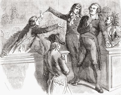 Danton and Desmoulins defend themselves before the Convention, 30th March 1794, from 