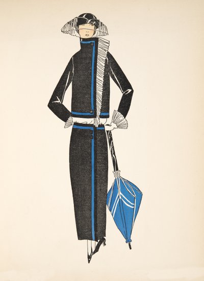 Day dress, from a Collection of Fashion Plates by French School