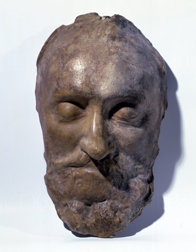 Death Mask of Henri IV (1553-1610) King of France by French School