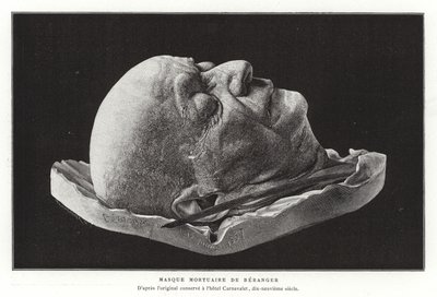 Death Mask of Pierre-Jean de Beranger by French School