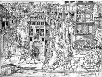 Death of Admiral Gaspard II de Coligny, at the time of St. Bartholomew
