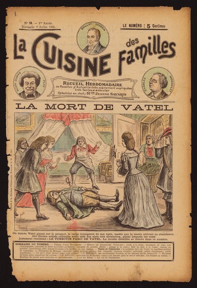 Death of French Chef Francois Vatel by French School