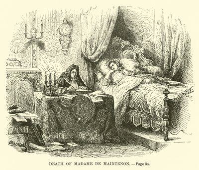 Death of Madame de Maintenon by French School
