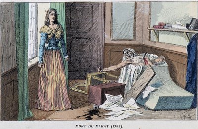Death of Marat in 1793 by French School