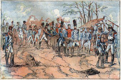 Death of Marshal Jean Lannes at the Battle of Essling on May 28 by French School