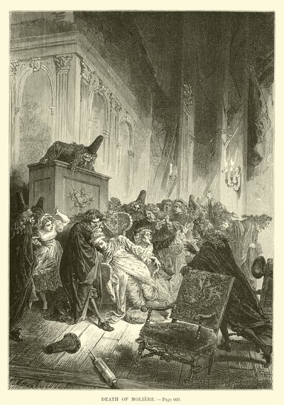 Death of Moliere by French School