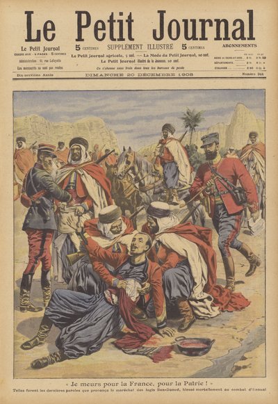 Death of a French colonial soldier by French School