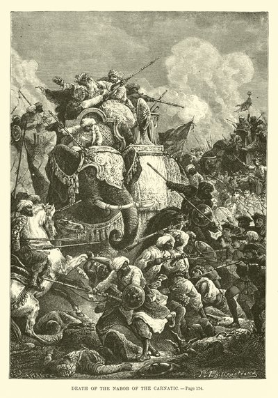 Death of the Nabob of the Carnatic by French School