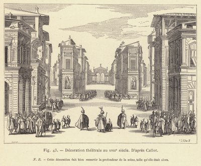 Theatrical Decoration in the 17th Century by French School