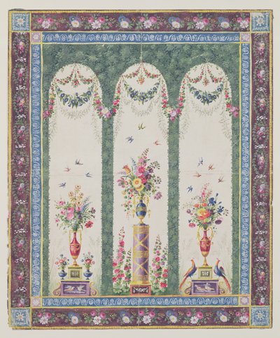 Decorative Design for a Garden Arbour or Loggia by French School