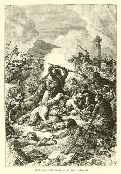 Defeat of the Corsicans at Golo by French School