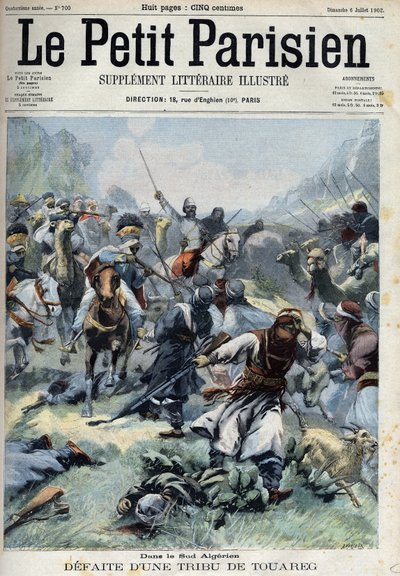 Defeated a Tuareg tribe against the French in southern Algeria, in 