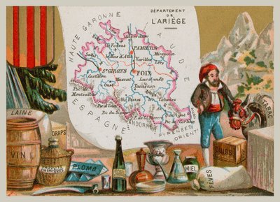 Department of Ariege in Southwestern France by French School