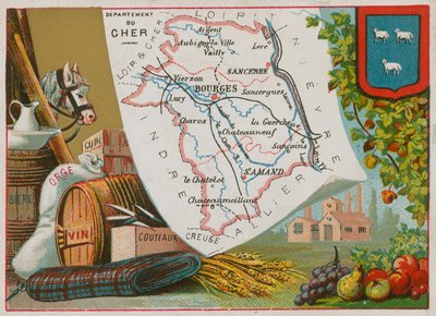 Department of Cher in the Centre Region of France by French School