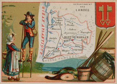Department of Landes in southern France by French School
