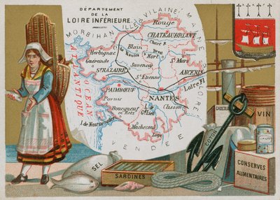 Department of Loire Inferieure in western France by French School