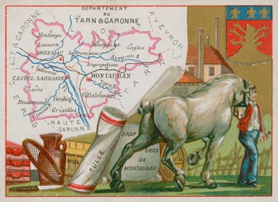 Department of Tarn et Garonne in the southwest of France by French School