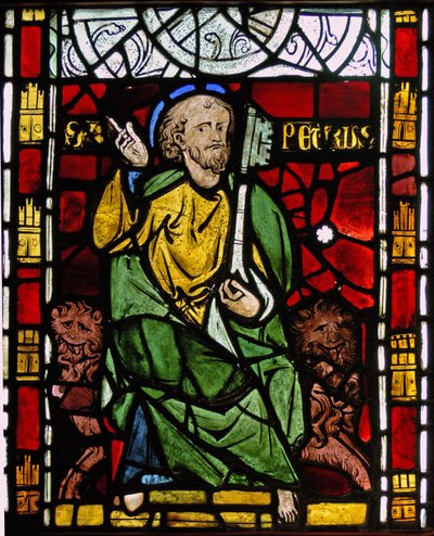 St Peter: Grisaille by French School