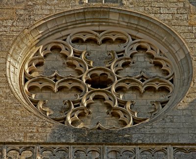 Rosette on the west façade by French School