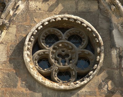 Rosette on the west façade by French School